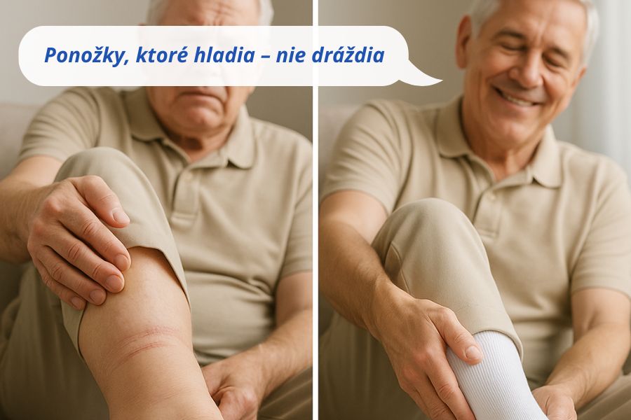 Ponožky, ktoré hladia – nie dráždia