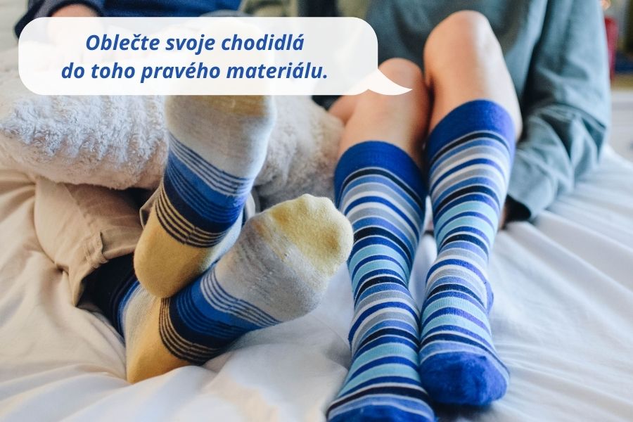 Materiál ponožiek